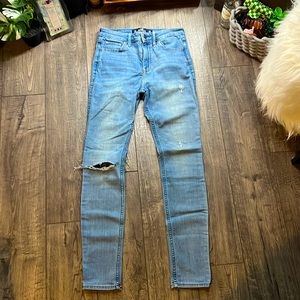 Hollister High-rise super skinny jeans.